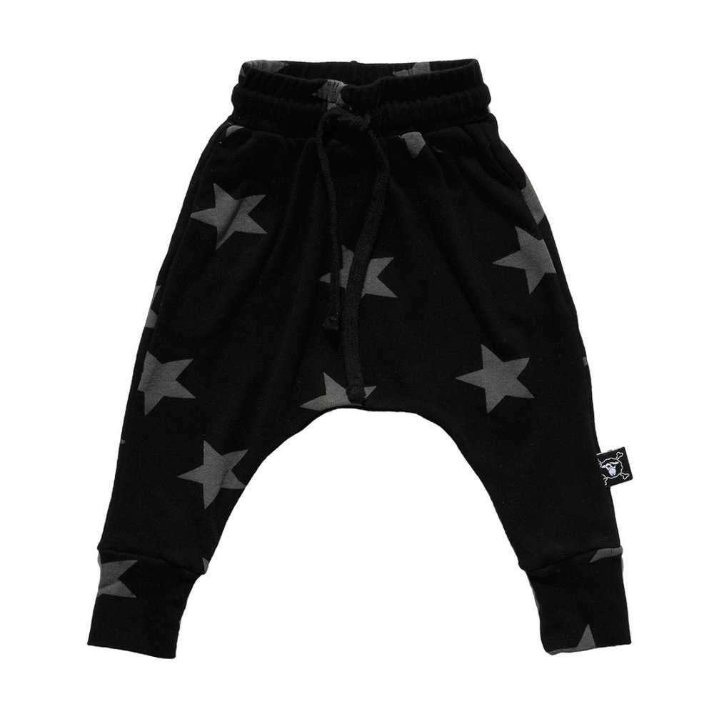 Nununu Star Baggy Pants Black (Winter Weight)